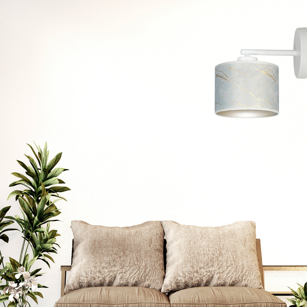 Emibig sieninis šviestuvas Broddi K1 WH Marbel White kaina ir informacija | Sieniniai šviestuvai | pigu.lt