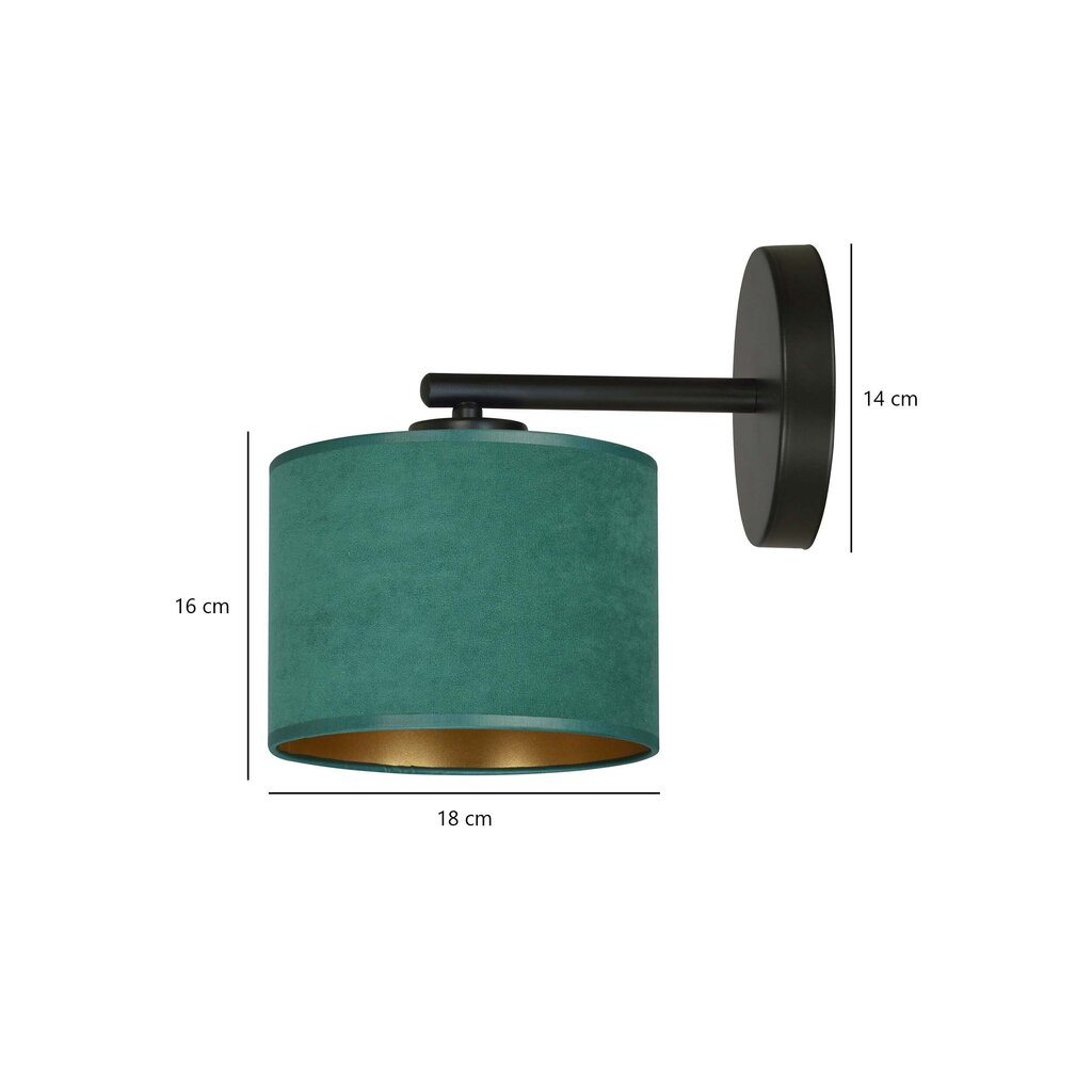 Emibig sieninis šviestuvas Hilde K1 BL Green цена и информация | Sieniniai šviestuvai | pigu.lt