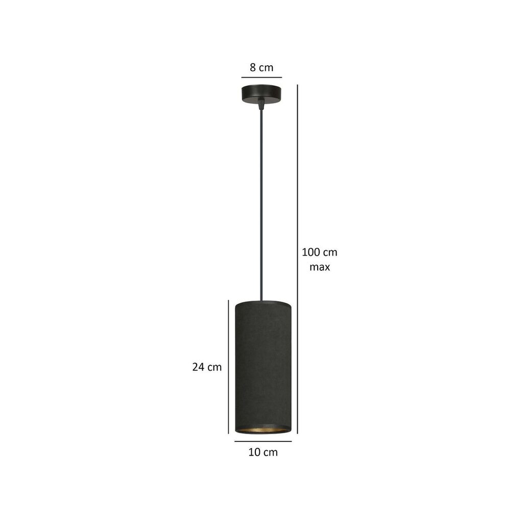 Emibig pakabinamas šviestuvas Bente 1 BL Black kaina ir informacija | Pakabinami šviestuvai | pigu.lt