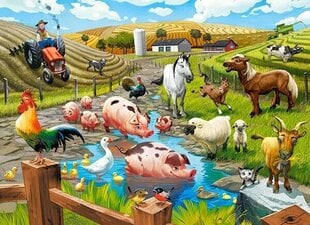 Dėlionė Castorland Gyvenimas ūkyje, 70 detalių kaina ir informacija | Dėlionės (puzzle) | pigu.lt