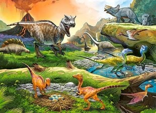 Dėlionė Dinozaurų pasaulis 100 dalių kaina ir informacija | Dėlionės (puzzle) | pigu.lt
