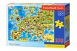 Castor 100 elementų dėlionė Europos žemėlapis kaina ir informacija | Dėlionės (puzzle) | pigu.lt