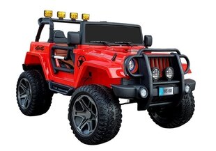 Vienvietis elektromobilis Jeep WXE-1688, raudonas kaina ir informacija | Elektromobiliai vaikams | pigu.lt