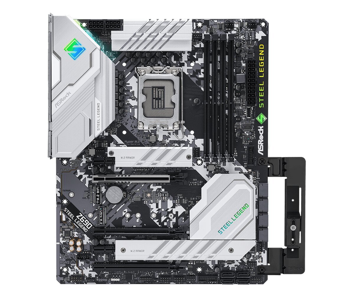 Asrock Z690 Steel Legend Intel Z690 LGA 1700 ATX kaina ir informacija | Pagrindinės plokštės | pigu.lt