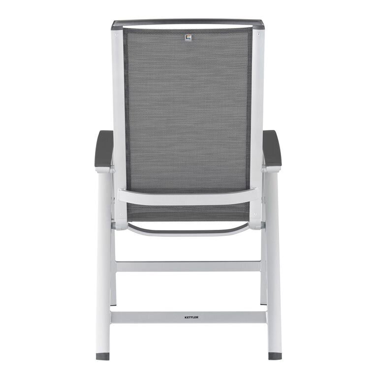 Sulankstoma kėdė Kettler Forma II, pilka/sidabrinės spalvos kaina ir informacija | Lauko kėdės, foteliai, pufai | pigu.lt