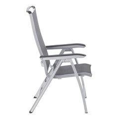 Складное кресло Kettler Forma II, серый/серебристый цвет цена и информация | Садовые стулья, кресла, пуфы | pigu.lt
