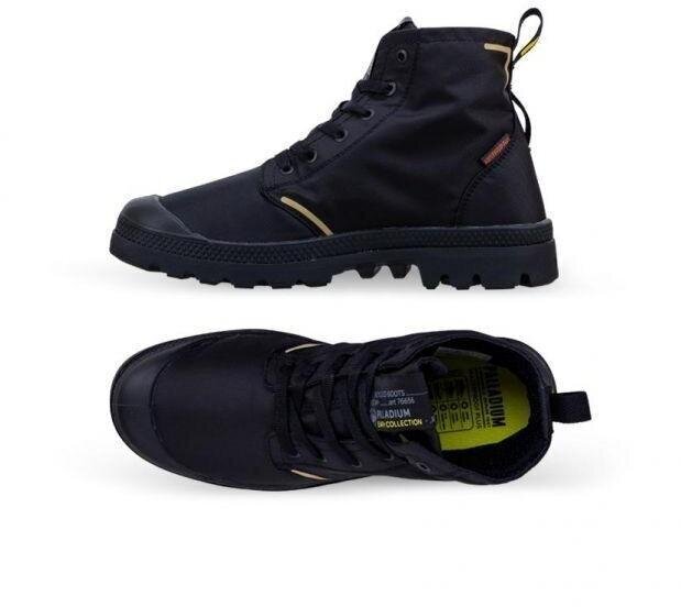 Batai Palladium Pampa Lite Rcycl Waterproof, juodi kaina ir informacija | Aulinukai, ilgaauliai batai moterims | pigu.lt