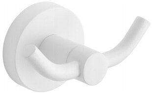 Mexen Remo rankšluosčių kabliukas dvigubas, white kaina ir informacija | Vonios kambario aksesuarai | pigu.lt