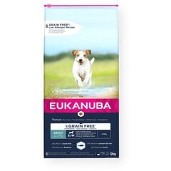 Eukanuba Grain Free mažų ir vidutinių veislių šunims, 12 kg kaina ir informacija | Sausas maistas šunims | pigu.lt