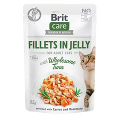 Brit Care Fillets in Jelly su tunu, 24 x 85 g kaina ir informacija | Konservai katėms | pigu.lt