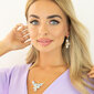 Papuošalų rinkinys moterims DiamondSky Fillory Magic (Aurore Boreale) su Preciosa kristalais DS00S359 цена и информация | Kaklo papuošalai | pigu.lt