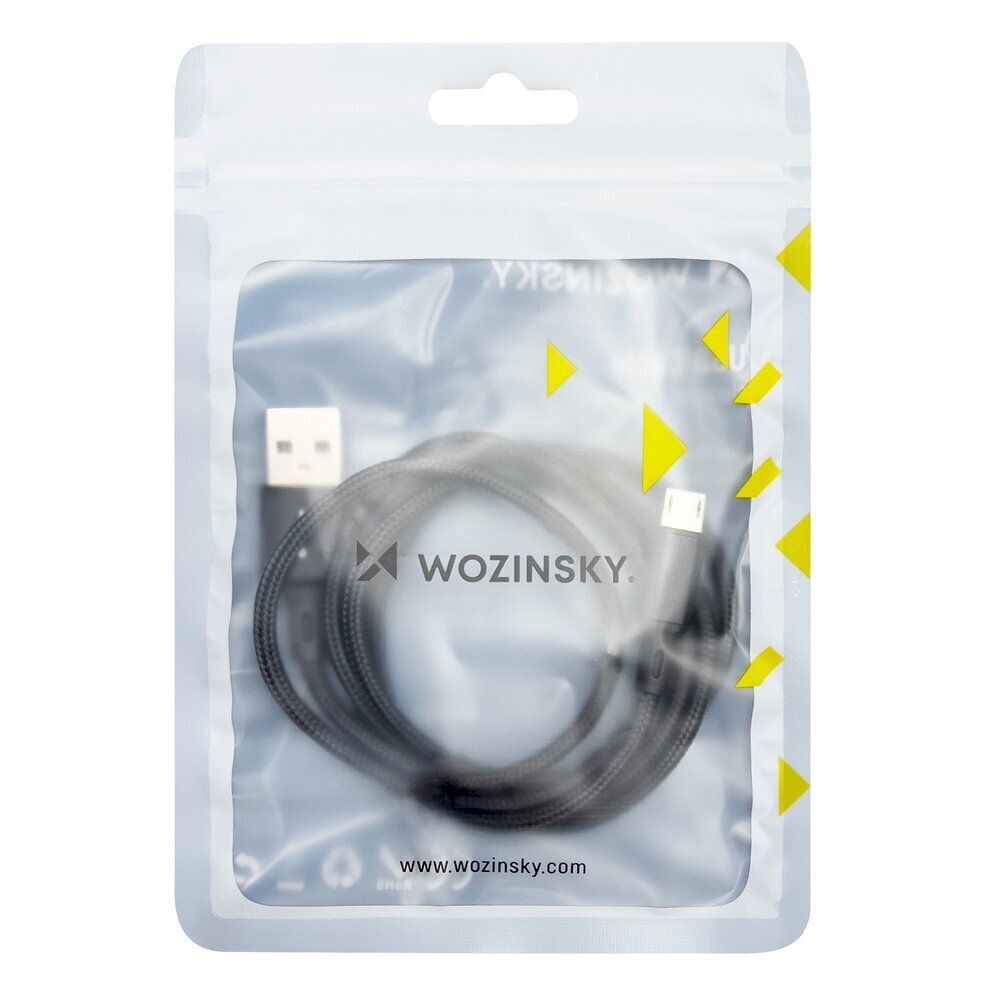 Wozinsky USB laidas, 1 m, juodas kaina | pigu.lt