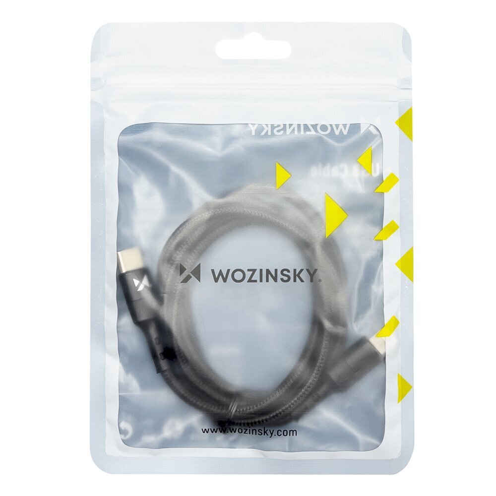 Wozinsky USB laidas, 2 m, juodas kaina ir informacija | Laidai telefonams | pigu.lt