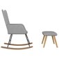 Supama kėdė su pakoja, šviesiai pilkos spalvos kaina ir informacija | Svetainės foteliai | pigu.lt