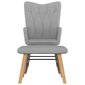 Supama kėdė su pakoja, šviesiai pilkos spalvos kaina ir informacija | Svetainės foteliai | pigu.lt