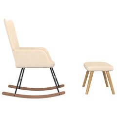 Supama kėdė su pakoja, kreminės spalvos цена и информация | Кресла в гостиную | pigu.lt