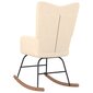 Supama kėdė su pakoja, kreminės spalvos kaina ir informacija | Svetainės foteliai | pigu.lt