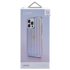 Uniq case Coehl Linear, skirtas iPhone 13 Pro / 13, sidabrinis kaina ir informacija | Telefono dėklai | pigu.lt