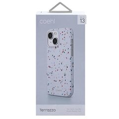 Uniq case Coehl Terrazzo, skirtas iPhone 13, baltas kaina ir informacija | Telefono dėklai | pigu.lt