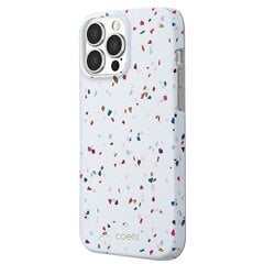 Uniq case Coehl Terrazzo, skirtas iPhone 13 Pro Max, baltas kaina ir informacija | Telefono dėklai | pigu.lt