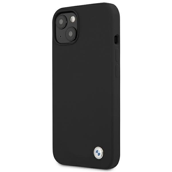 Case BMW BMHCP13MSILBK iPhone 13 6.1 &quot;black / black hardcase Silicone Signature kaina ir informacija | Telefono dėklai | pigu.lt