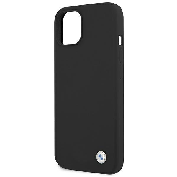 Case BMW BMHCP13MSILBK iPhone 13 6.1 &quot;black / black hardcase Silicone Signature цена и информация | Telefono dėklai | pigu.lt