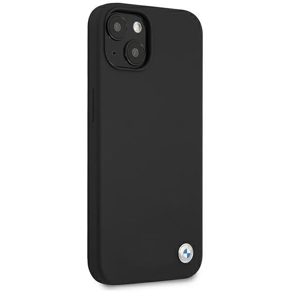 Case BMW BMHCP13MSILBK iPhone 13 6.1 &quot;black / black hardcase Silicone Signature цена и информация | Telefono dėklai | pigu.lt