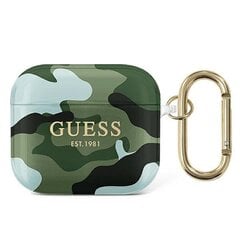 Чехол Guess GUA3UCAMA AirPods 3, зеленый цена и информация | Наушники | pigu.lt