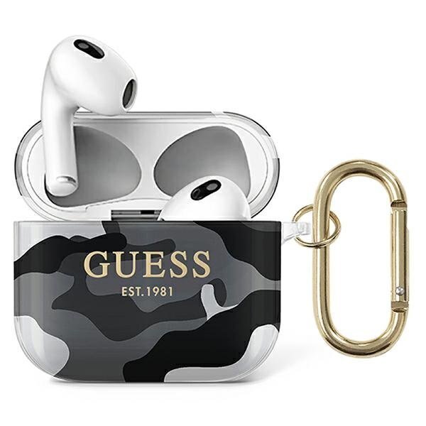 Guess GUA3UCAMG AirPods 3 Black kaina ir informacija | Ausinės | pigu.lt