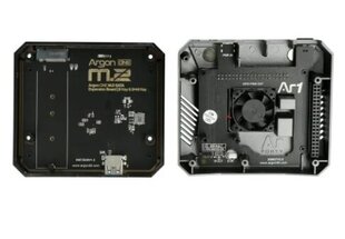 Aliuminio dėklas Raspberry Pi 4B su ventiliatoriumi kaina ir informacija | Atviro kodo elektronika | pigu.lt