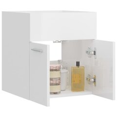 Spintelė praustuvui, 41x38,5x46cm, balta цена и информация | Шкафчики для ванной | pigu.lt