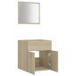 Vonios kambario baldų komplektas, 2 dalių, ąžuolo spalvos kaina ir informacija | Vonios komplektai | pigu.lt