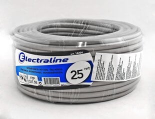  Компьютерный кабель Electraline 14200 CAT5E FTP, 25 м цена и информация | Кабели и провода | pigu.lt