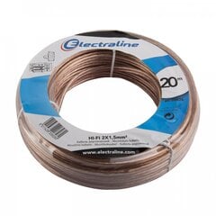 Акустический кабель Electraline 20828, 2х1,5 мм, 20 м цена и информация | Кабели и провода | pigu.lt