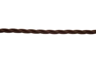 Декоративный текстильный кабель 43572 3x2,50 мм, 100 м, BROWN цена и информация | Текстильные провода и клеммные колодки | pigu.lt