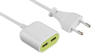 USB įkroviklis Electraline 500344, 2xUSB, 2.4 A, 1.5 m kaina ir informacija | Krovikliai telefonams | pigu.lt