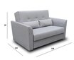 Sofa Mini II, geltona kaina ir informacija | Sofos | pigu.lt