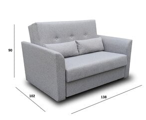 Sofa Mini II, rožinė kaina ir informacija | Sofos | pigu.lt