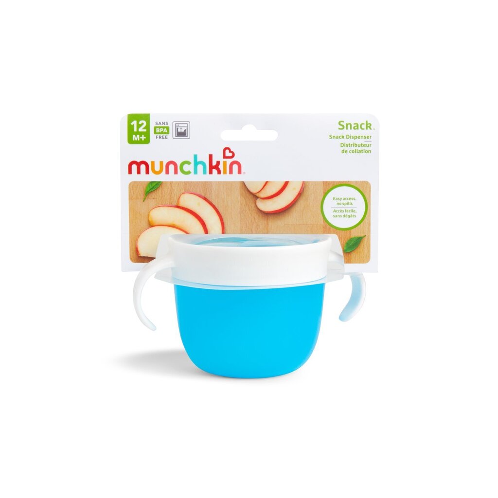 Užkandžių puodelis Munchkin, mėlynas kaina ir informacija | Kūdikių indai, indeliai pienui ir įrankiai | pigu.lt