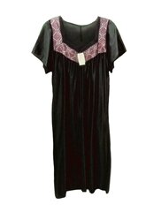 Женская ночная рубашка ШЕЛК 26, черная цена и информация | Женские пижамы, ночнушки | pigu.lt