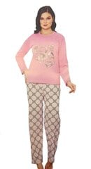 Пижама BARAU 018, розовая цена и информация | Женские пижамы, ночнушки | pigu.lt