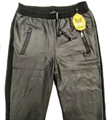 Женские теплые брюки Линда F89, черные цена и информация | Брюки | pigu.lt