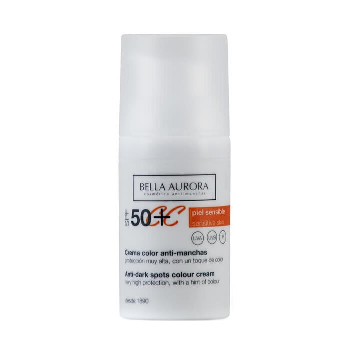 Kremas nuo saulės Bella Aurora Anti Dark Spot Colour Cream Spf50+, 30ml kaina ir informacija | Kremai nuo saulės | pigu.lt