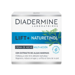 Naktinis kremas nuo raukšlių Diadermine Lift+ Naturetinol Night Cream, 50ml kaina ir informacija | Veido kremai | pigu.lt