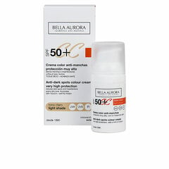 Крем против пятен Bella Aurora CC Cream Spf 50+ Светлый тон (30 мл) цена и информация | Кремы для лица | pigu.lt