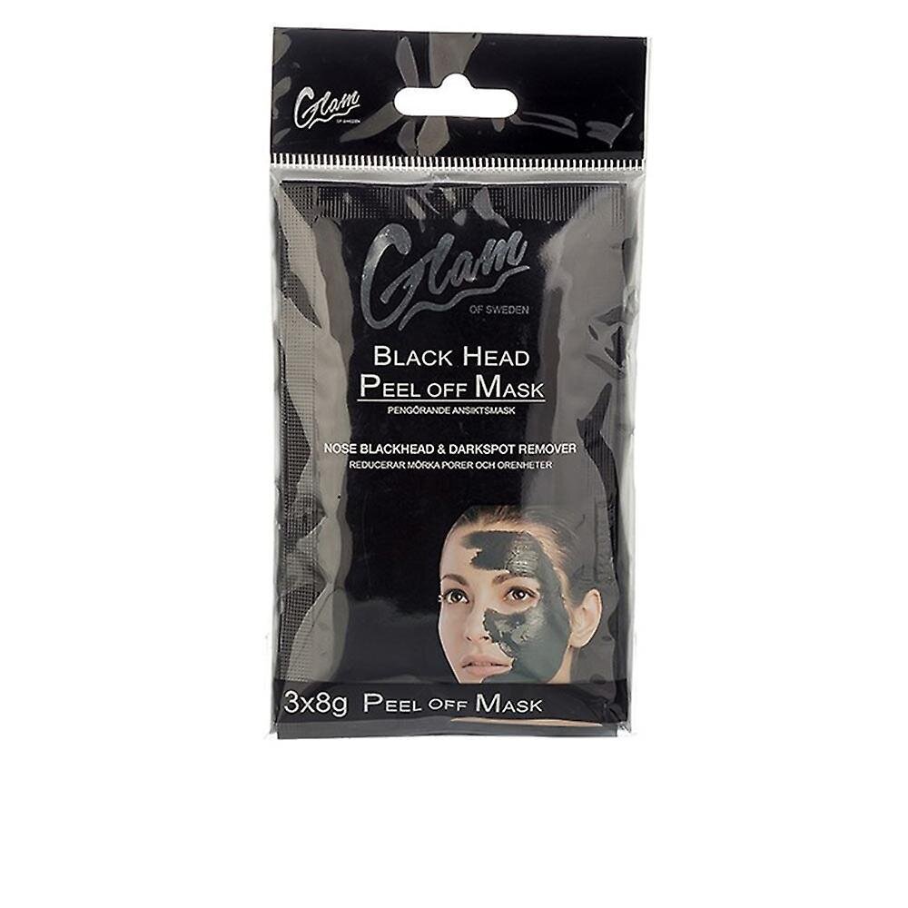 Valomoji kaukė Glam Of Sweden Black Head Peel, 3 x 8 g kaina ir informacija | Veido kaukės, paakių kaukės | pigu.lt