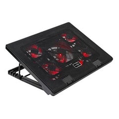 Охлаждающее основание для игрового ноутбука Mars Gaming AAOARE0123 MNBC2 2 x USB 2.0 20 dBA 17" цена и информация | Охлаждающие подставки и другие принадлежности | pigu.lt