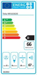 Традиционная вытяжка Teka NR163020 Интегрированный 121 W 310 m3/h D Белый цена и информация | Вытяжки на кухню | pigu.lt