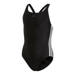 Maudymosi kostiumėlis mergaitėms Adidas Fit Suit 3S Y DQ3319, juodas kaina ir informacija | Maudymukai mergaitėms | pigu.lt