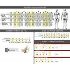 Mono kartingo kostiumas vyrams Sparco K44, raudonas / juodas kaina ir informacija | Sportinė apranga vyrams | pigu.lt